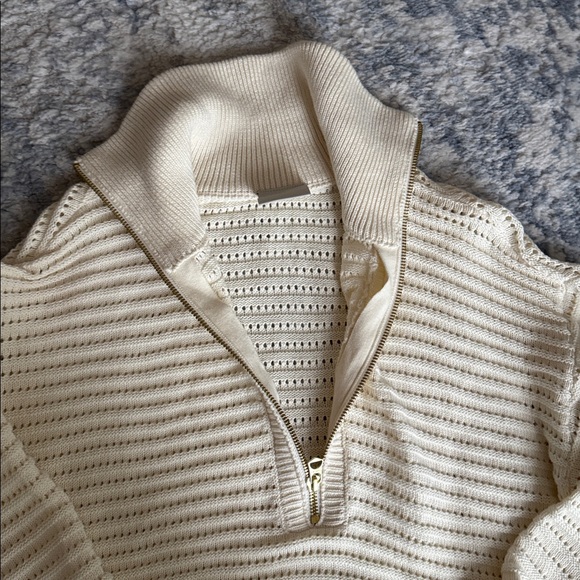 Varley Tara pointelle half zip sweater - Picture 4 of 5